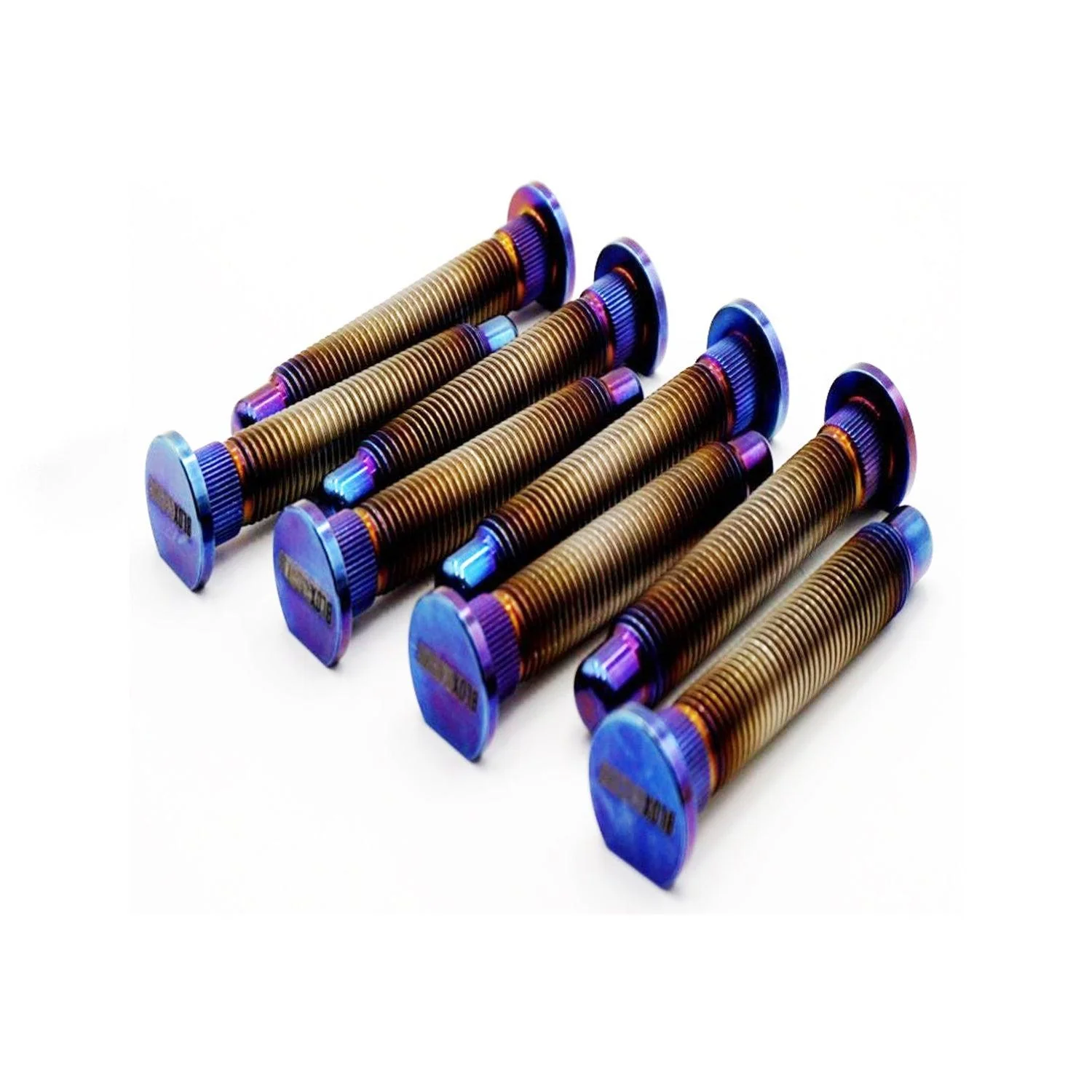 BLOX M12X1.5mm Burnt Titanium Extended Wheel Studs: Set of 8