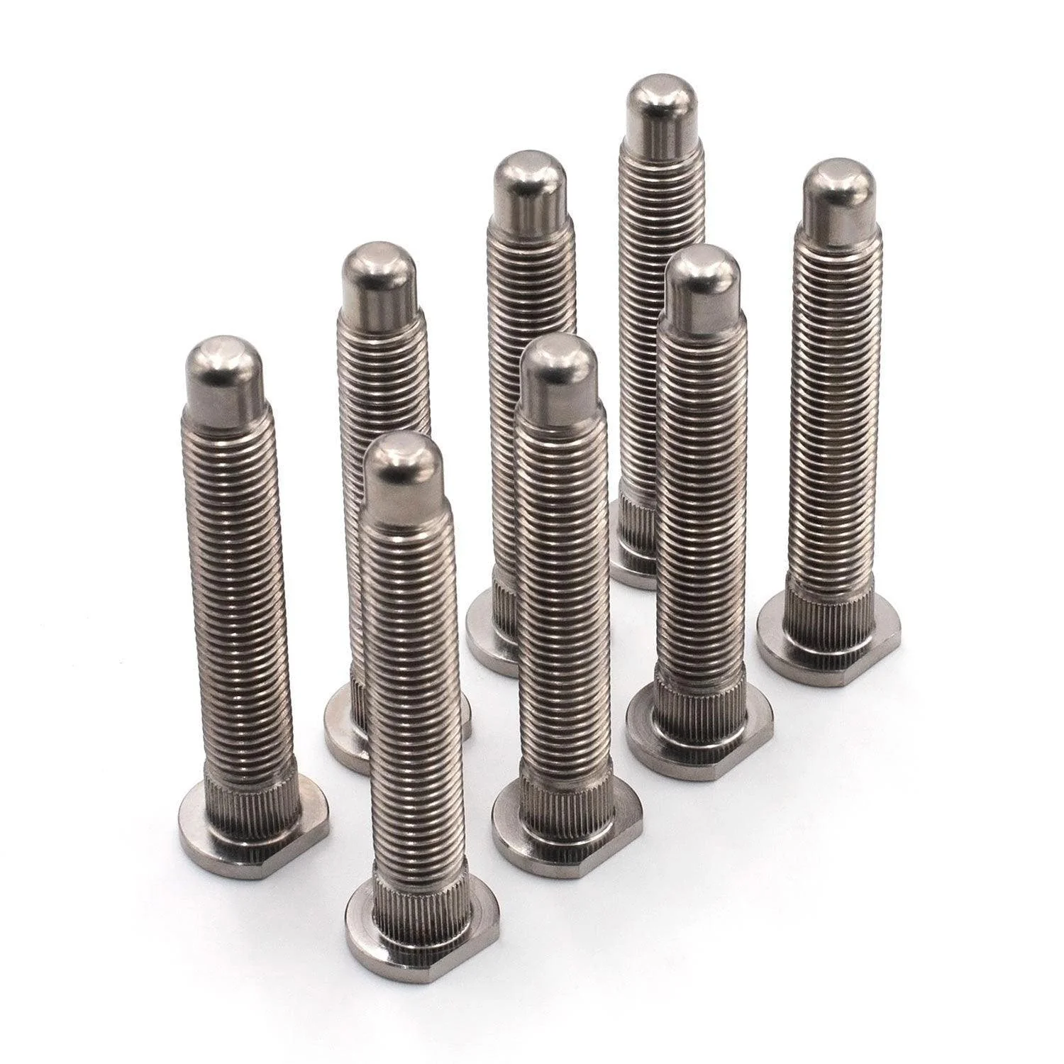 BLOX M12x1.50mm Xtreme Raw Titanium Wheel Studs: Set of 8