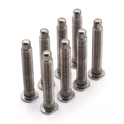 BLOX M12x1.50mm Xtreme Raw Titanium Wheel Studs: Set of 8