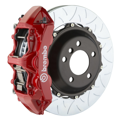 Brembo 06-09 S2000 Front Red 6 Piston Slotted Rotors Big Brake Kit