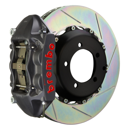 Brembo 06-09 S2000 Rear Black 4 Piston Slotted Rotors Big Brake Kit