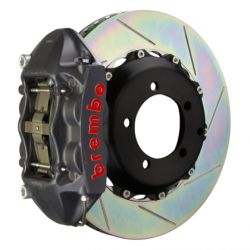 Brembo 06-09 S2000 Rear Black 4 Piston Slotted Rotors Big Brake Kit