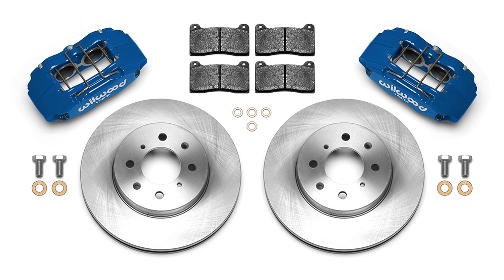 Wilwood 90-01 Integra/90-00 Civic with 262mm Rotors Blue DPHA Front Caliper and Rotor Kit