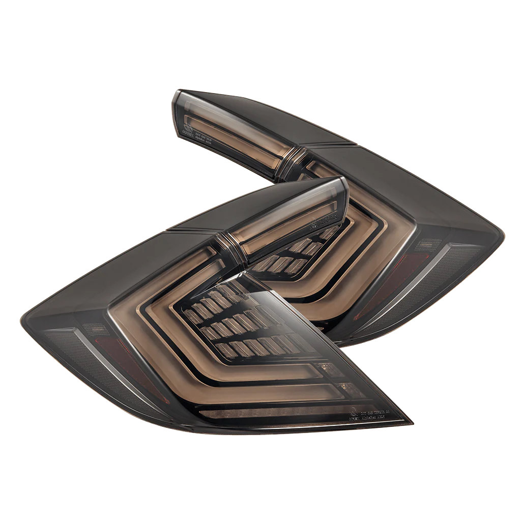 AlphaRex 16-21 Civic Hatchback /Type-R Black Smoke Nova-Series LED Tail Lights