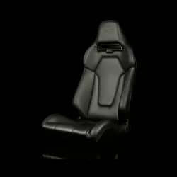Braum Viper-X Black Leatherette Fixed Back Bucket Seat