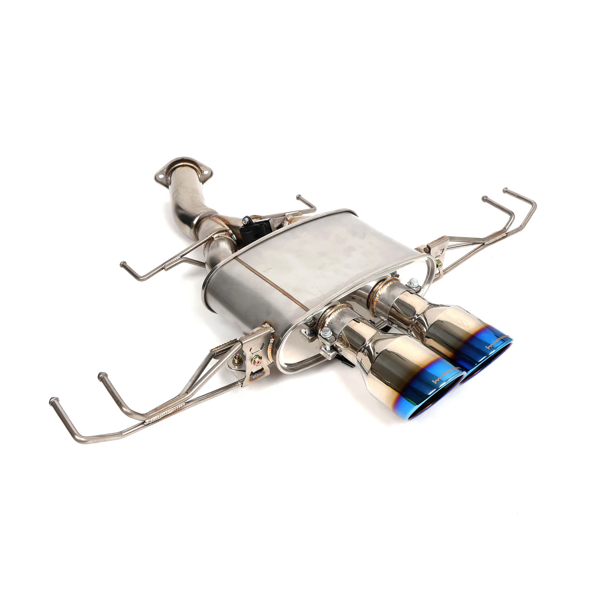 Hybrid Racing 23-25 Civic Type R Formula Exhaust System: Burnt Titanium Tips