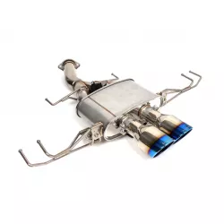 Hybrid Racing 23-25 Civic Type R Formula Exhaust System: Burnt Titanium Tips