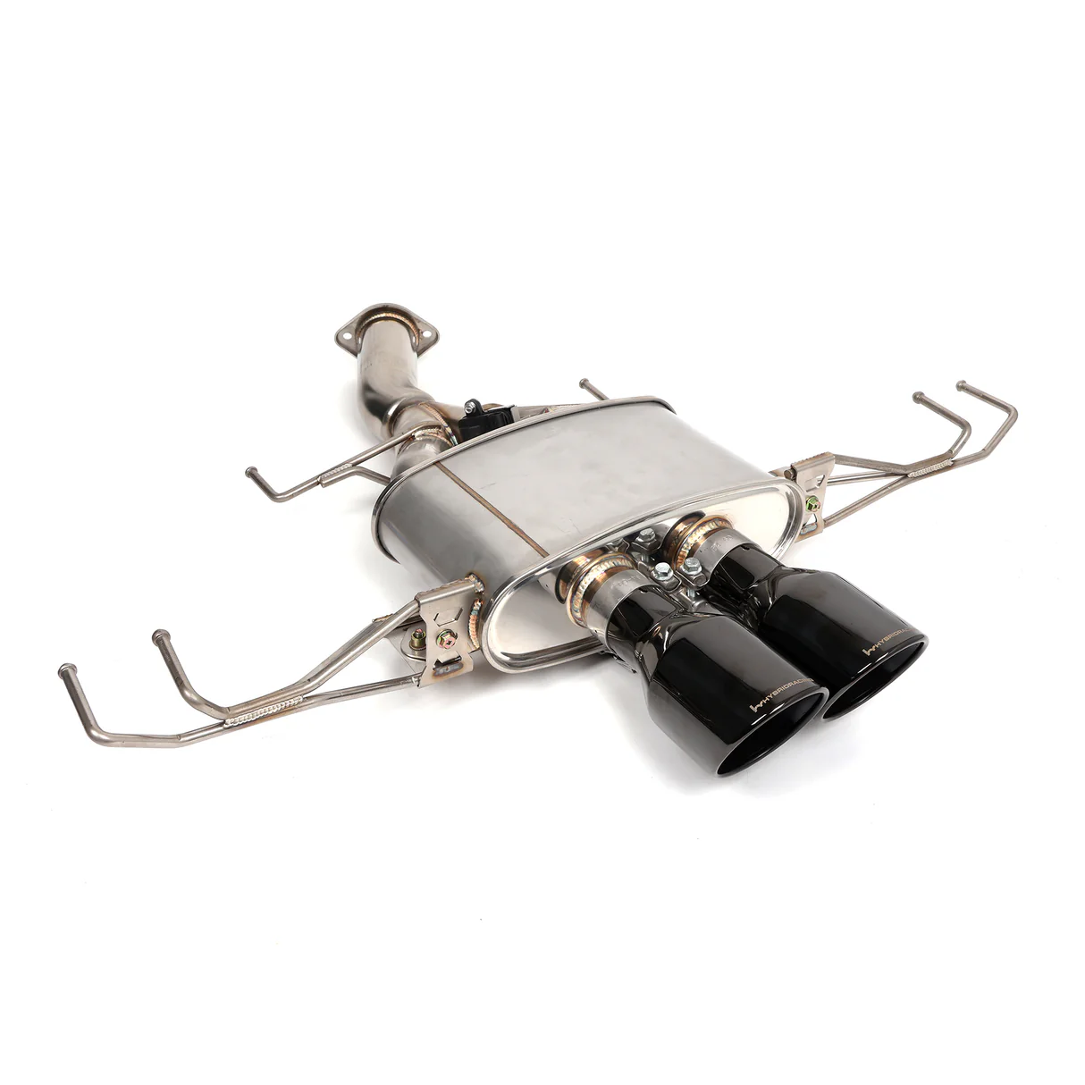 Hybrid Racing 23-25 Civic Type R Formula Exhaust System: Gloss Black Tips