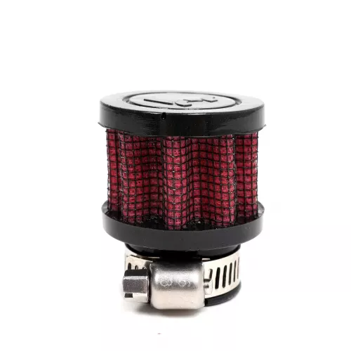 Red 9mm Mini Air Oil Breather Filter For 96-00 Honda Civic D16 - Racing Style