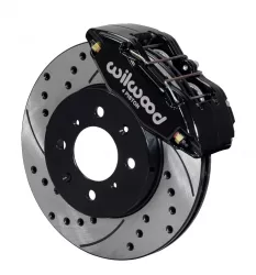 Wilwood Forged 90-01 Integra / 90-05 Civic DPHA Drilled Black Caliper and Rotor Kit