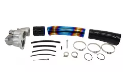 PLM 16-21 Civic 1.5T Stainless Burnt Blue Turbo Inlet Pipe Kit with Silver Cast Aluminum