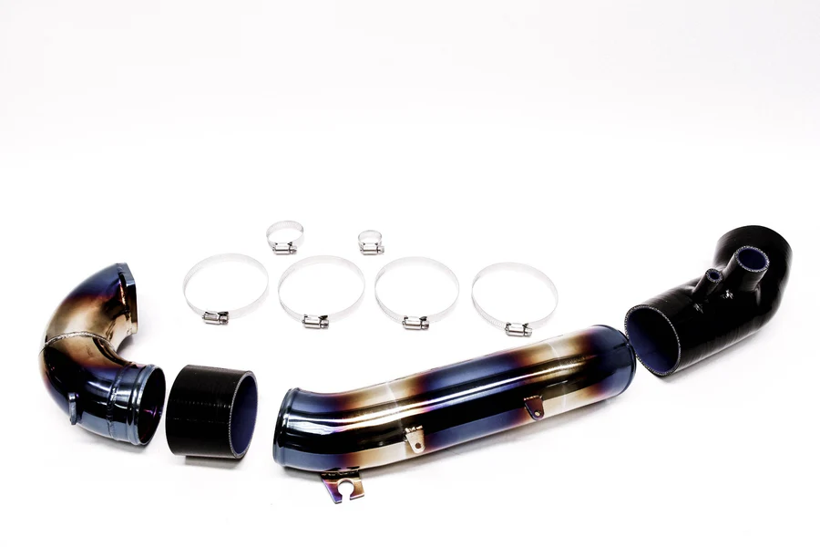 PLM 17-21 Civic Type R FK8 3 Inch Stainless Burnt Blue Turbo Inlet Pipe Kit