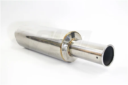 PLM 3.0 Inch Power Driven Universal Rolled Tip Muffler