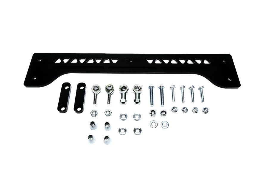 Precision Works 16-21 Civic Black Rear Subframe Brace and Sway Bar End Links