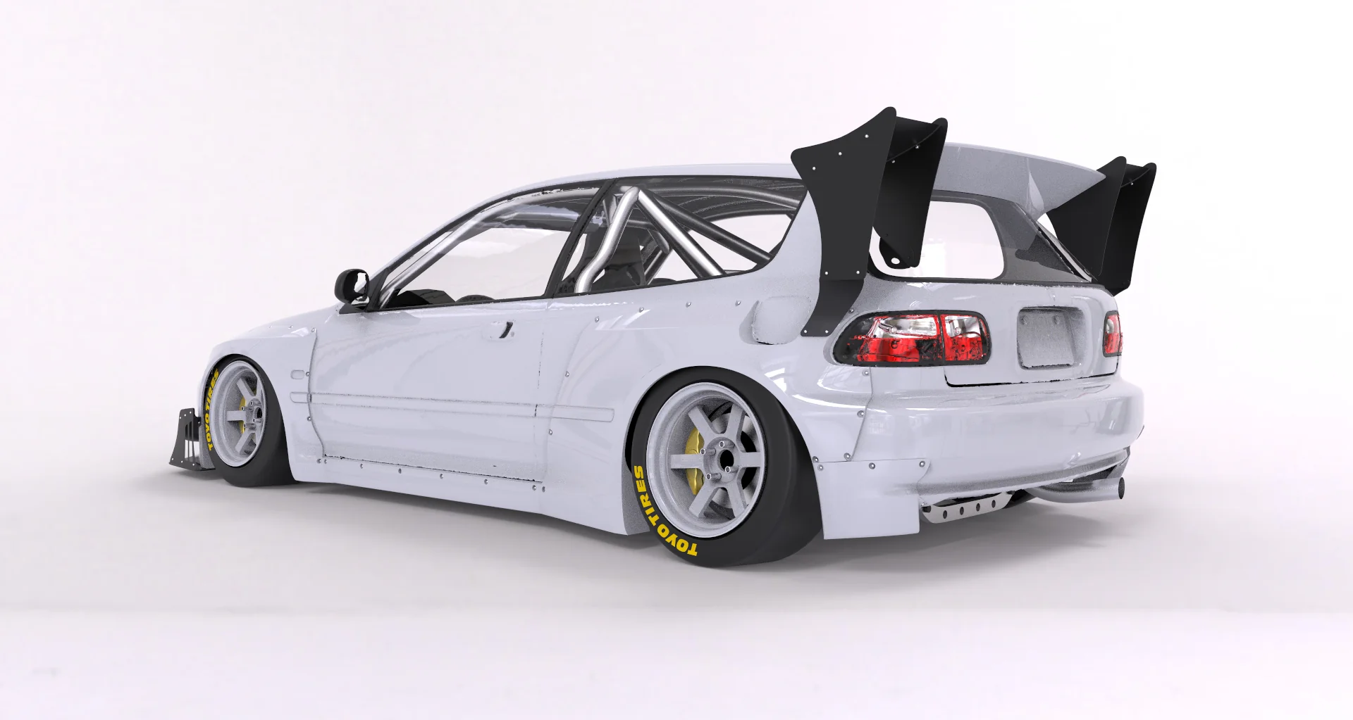 GReddy 92-95 Civic EG Hatchback Pandem Rocket Bunny Side Skirts