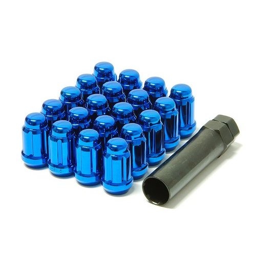 Muteki Blue M12x1.5 Closed Ended Lug Nuts: 20 Pack