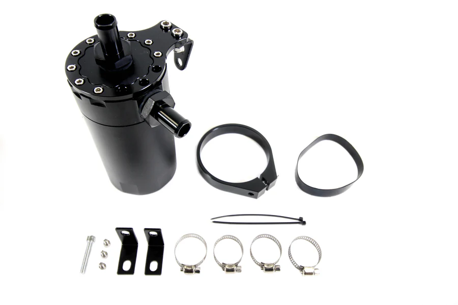 PLM Black Universal Large Baffled Oil Catch Can