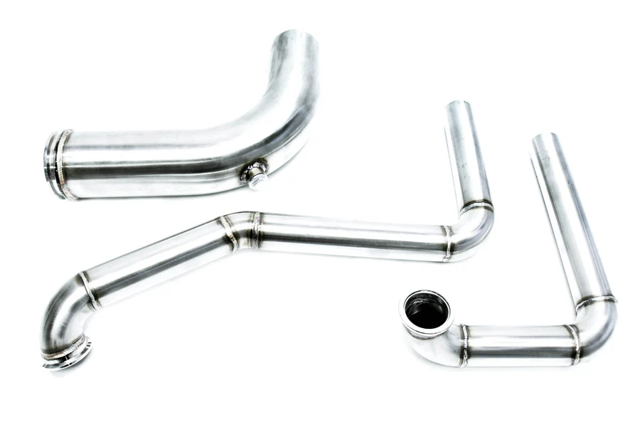 PLM 94-01 Integra/88-00 Civic K-Series Hood Exit Up-Pipe and Dump Tube for Top Mount Turbo Manifold