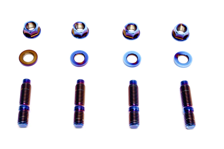 PLM M10x1.5 Titanium Turbo to Manifold Stud and Nut Kit