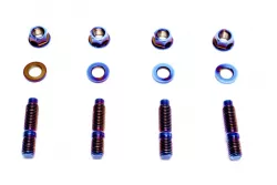 PLM M10x1.5 Titanium Turbo to Manifold Stud and Nut Kit