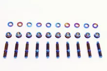 Precision Works Honda/Acura K/B/D/H/F-Series Titanium Intake Manifold Stud and Nut Kit Precision Works Honda/Acura K/B/D/H/F-Series Titanium Intake Manifold Stud and Nut Kit