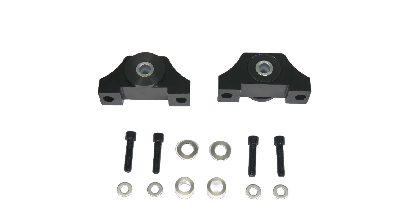 Precision Works B-Series B18/B20/B16 Black Edition 70A Billet Engine Torque Mounts