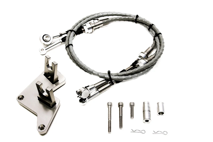 Precision Works B-Series AWD Shifter Cables with Transmission Bracket