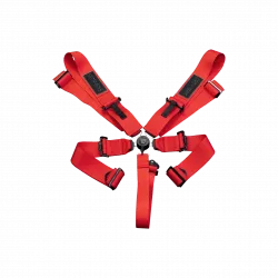 DND Red 5-Point SFI-Certified Comp Spec Racing Harness