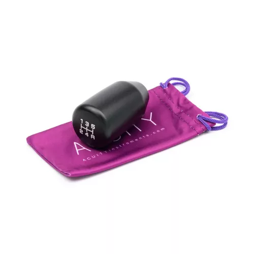 Acuity 5-Speed Satin Black ESCO Aluminum Shift Knob | 1886-T5B | K
