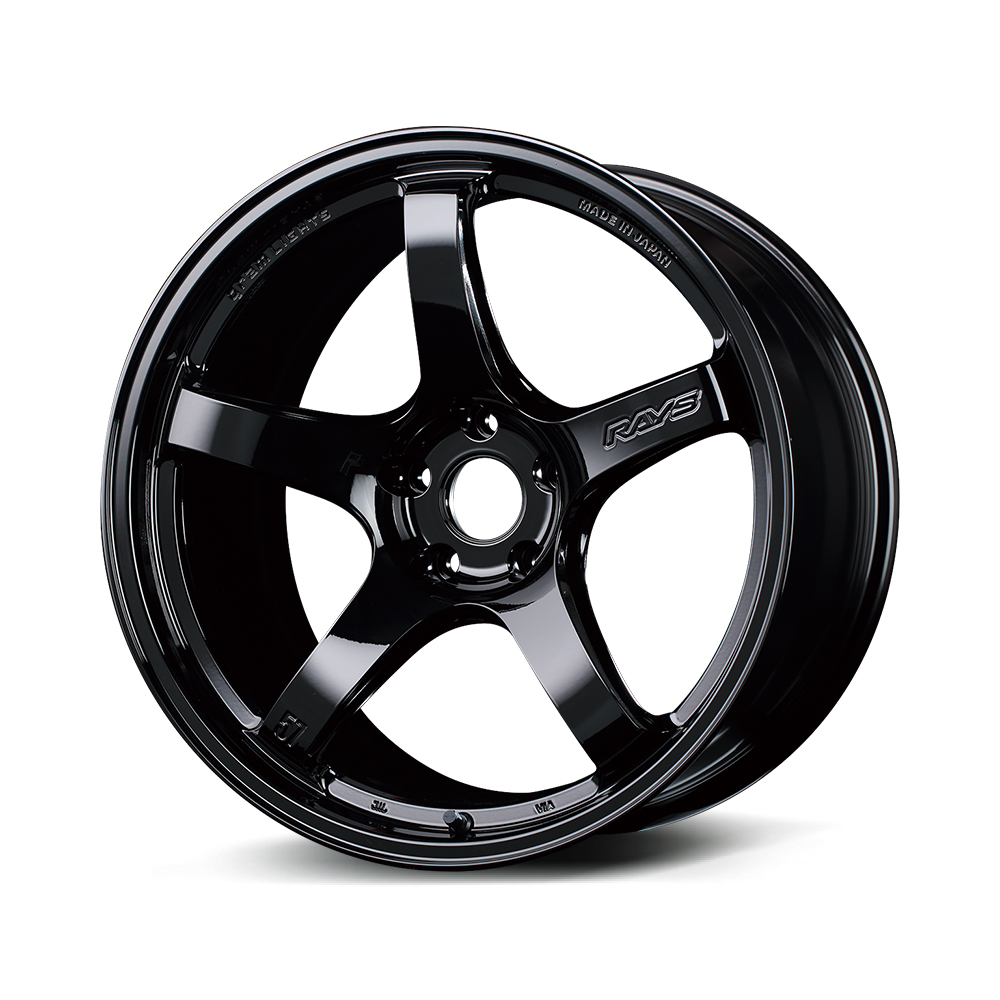 Gram Lights 57CR 19x10.5 +12 5x114.3 Glossy Black Wheel