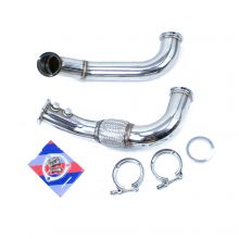 Rev9Power 02-06 RSX/06-11 Civic Si Sidewinder Manifold Stainless Steel 3" V-Band Exit Turbo Downpipe