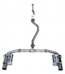 Invidia 22-25 Civic Si/23-25 Integra Q300 Dual Stainless Steel Tips 70mm Cat Back Exhaust System