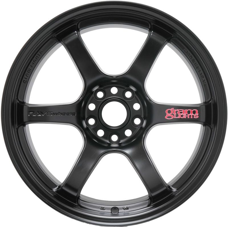 Gram Lights 57DR Semi Gloss Black: 17x9 +38 Wheel
