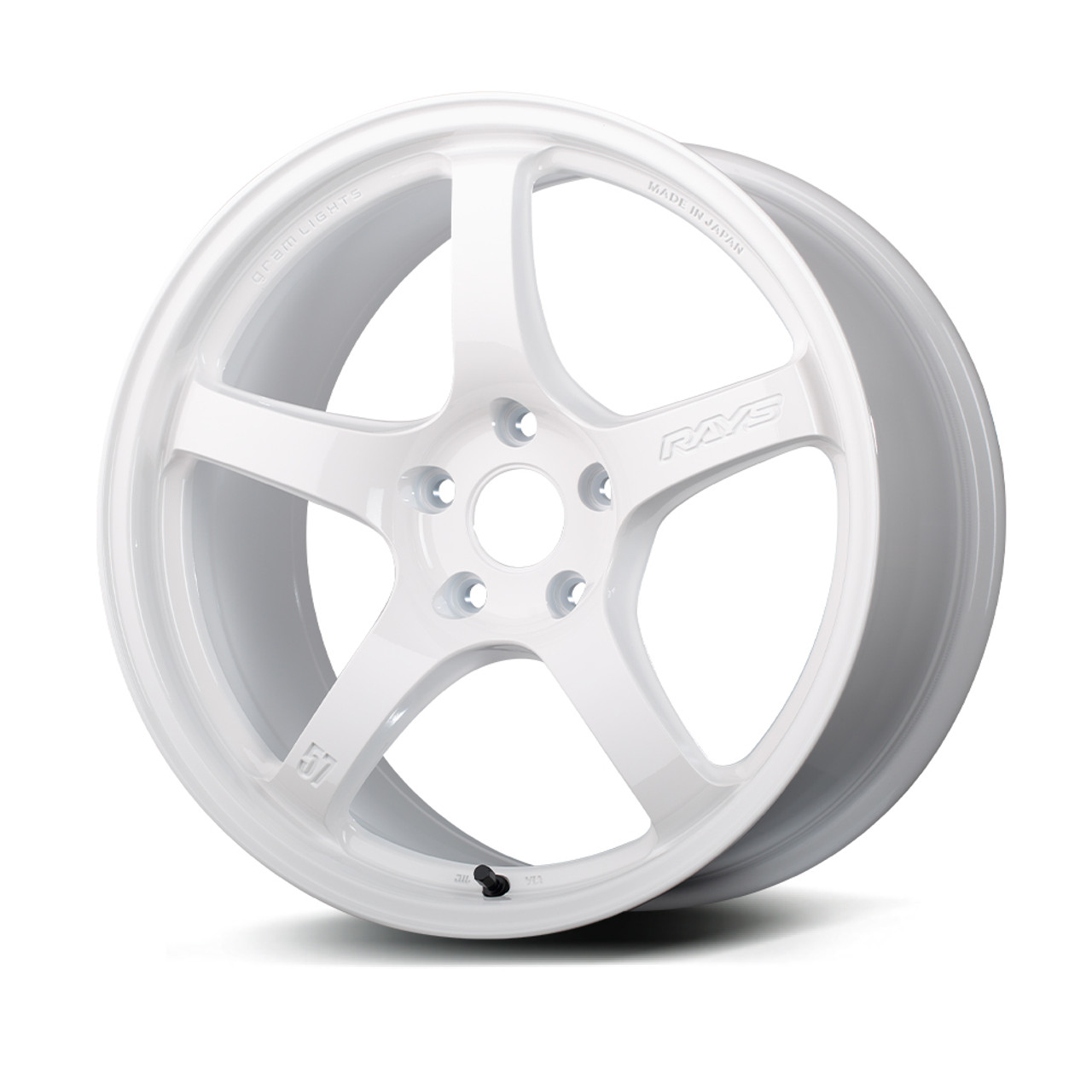 Gram Lights 57CR 18x9.5 +38 5x120 Ceramic Pearl Wheel