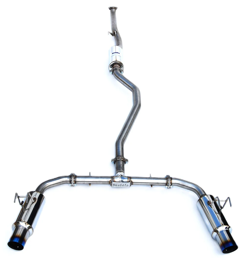Invidia 22-25 Civic Si/23-25 Integra N1 70mm Cat Back Exhaust with Dual Burnt Titanium Tips