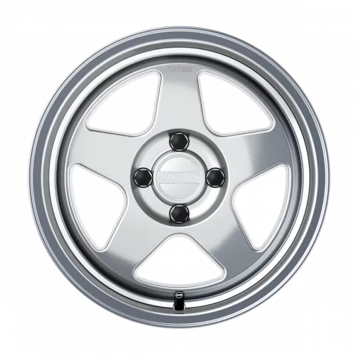 kan Kansei K12H Knp 15x8 Inch Hyper Silver Wheel, 4x100 Bolt Pattern