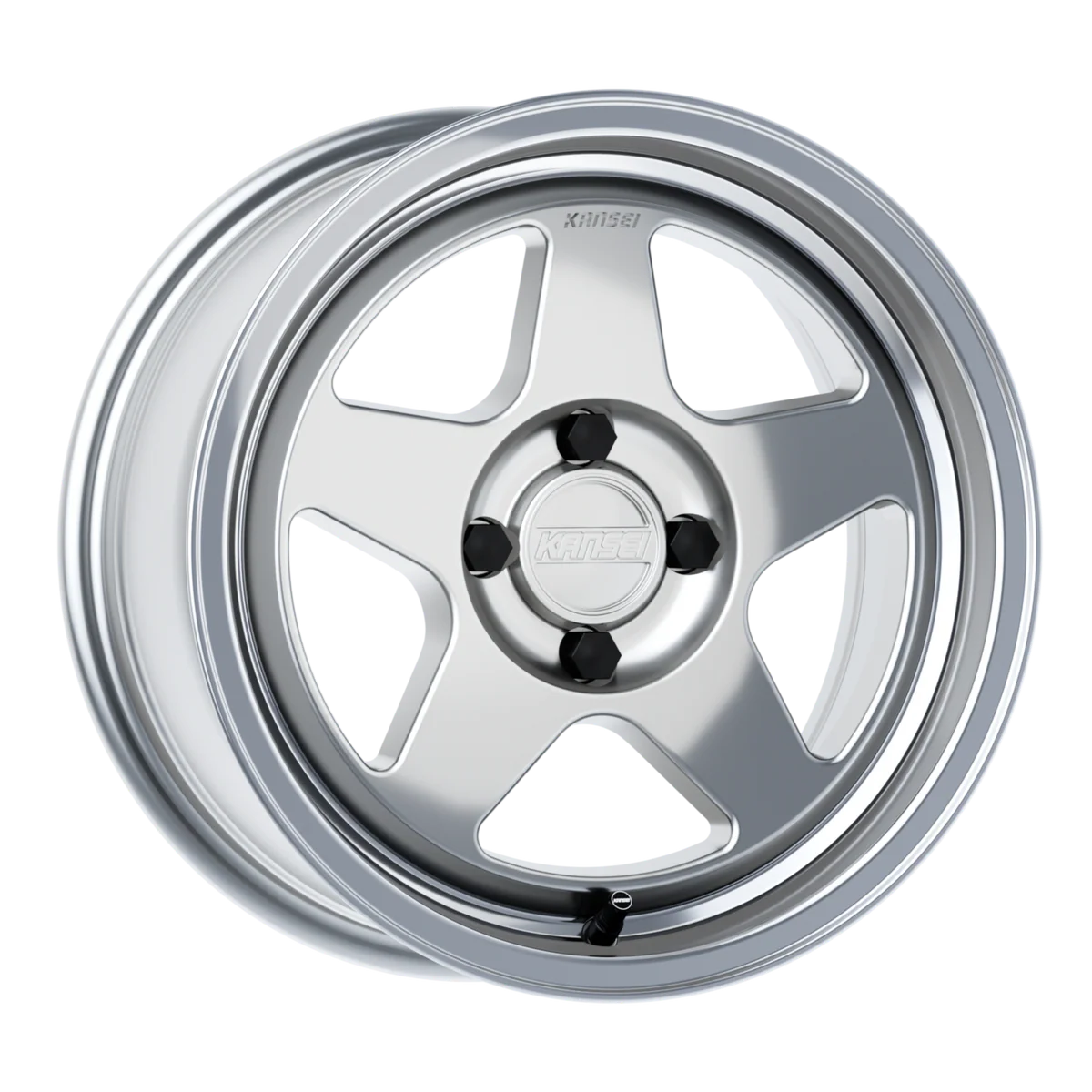Kansei KNP 15x8 0mm Offset 4x100 Hyper Silver Wheel