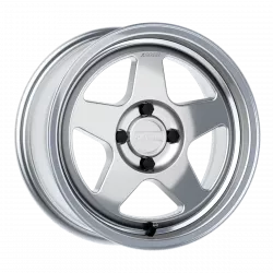 Kansei KNP 15x8 0mm Offset 4x100 Hyper Silver Wheel