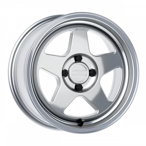 Kansei K12H Knp 15x8 Inch Hyper Silver Wheel, 4x100 Bolt Pattern