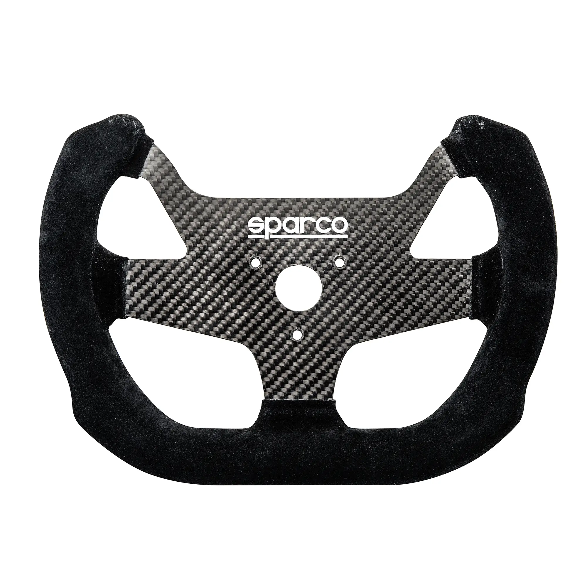 Sparco F10C 270mm Carbon Fiber Center Black Suede Steering Wheel