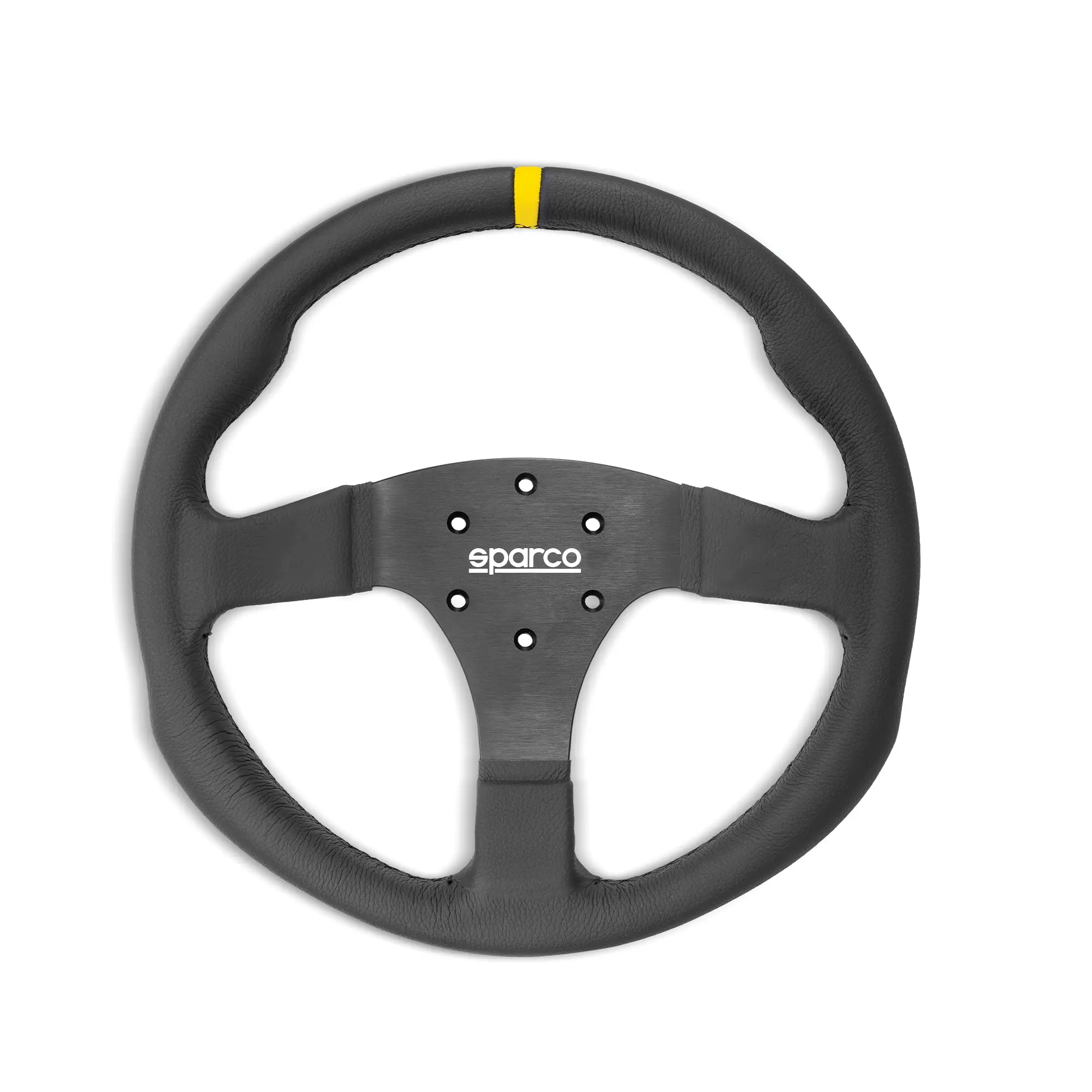 Sparco R330 Black Leather Steering Wheel