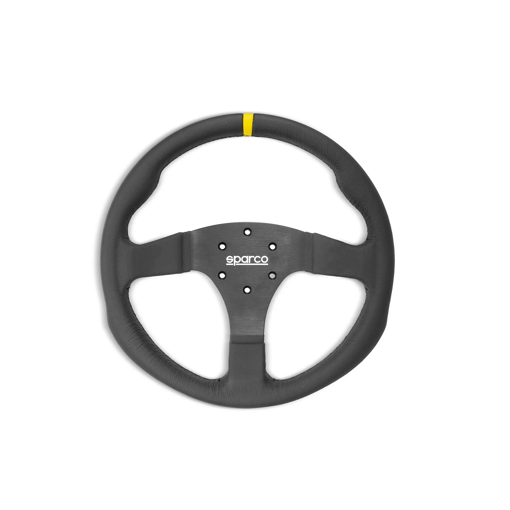 Sparco R350 Black Leather Steering Wheel