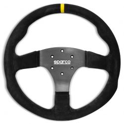 Sparco R350 Black Suede Steering Wheel