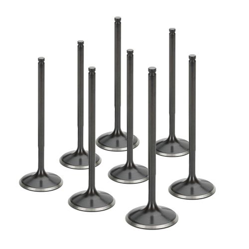 Supertech Honda B16/B18C Black Nitrided Exhaust Valve - +0.5mm Oversize - Set of 8 main image 1