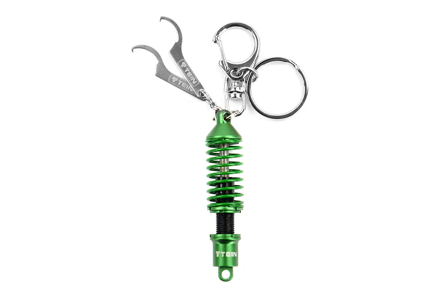 Tein Green and Black Damper Keychain with Wrench