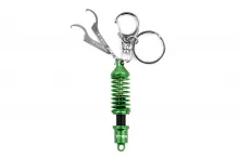 Tein Green and Black Damper Keychain with Wrench