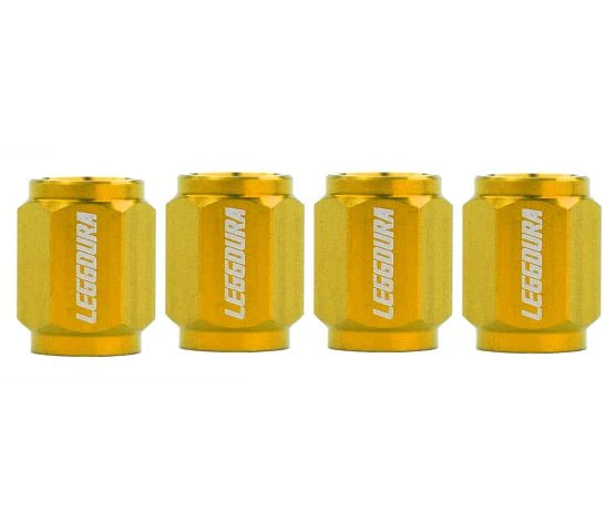 Project Kics Gold Leggdura Racing Valve Cap Set