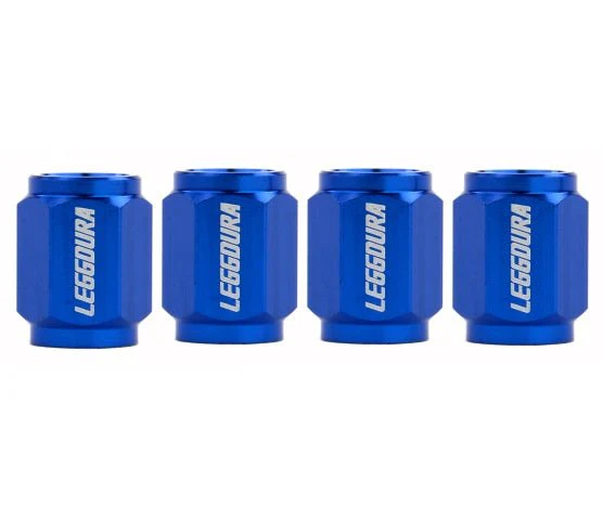 Project Kics Blue Leggdura Racing Valve Cap Set
