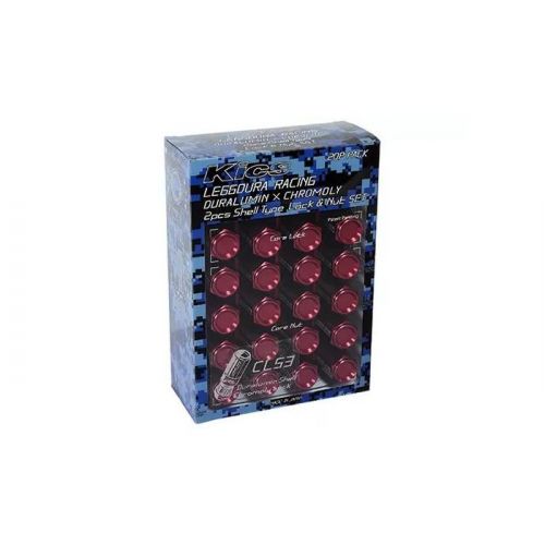 Project Kics Leggdura Racing Shell Type Lug Nut Set 16 Pieces with