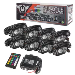 Oracle Lighting 8 Piece Bluetooth and RF ColorSHIFT Underbody Rock Light Kit